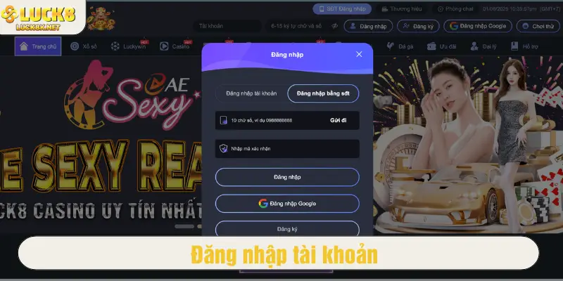 Đăng nhập tài khoản