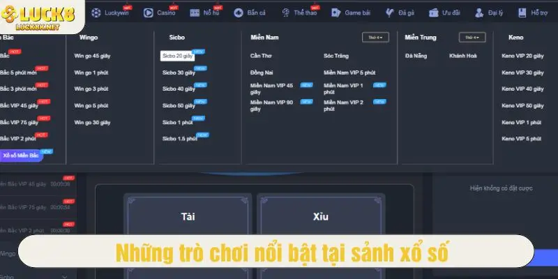 Nhà cái cung cấp nhiều trò chơi để cược thủ không nhàm chán