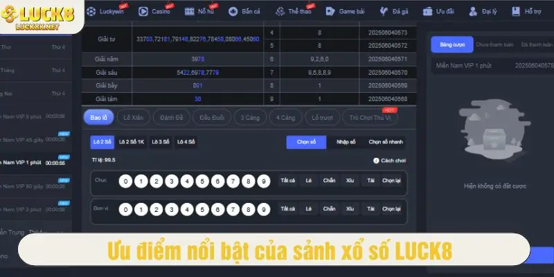 Những ưu điểm nổi bật của sảnh xổ số
